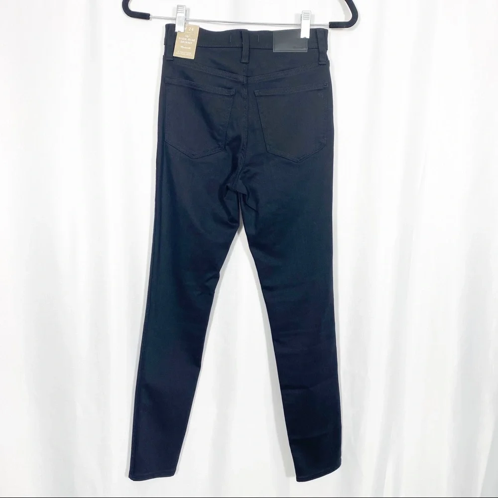 Madewell 10” High Rise Skinny Jeans Tencel Denim Edition: Lunar Black Wash
